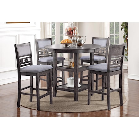 Counter Height Dining Table and Chair Set